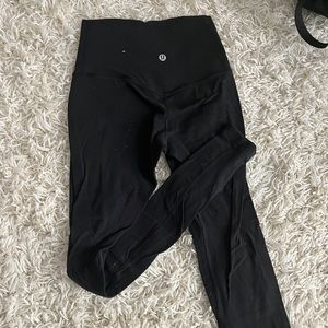 Lululemon black align 28’ leggings